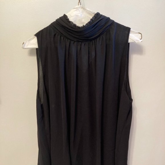 Vince Camuto Black Sleeveless High Neck Blouse - Picture 3 of 7
